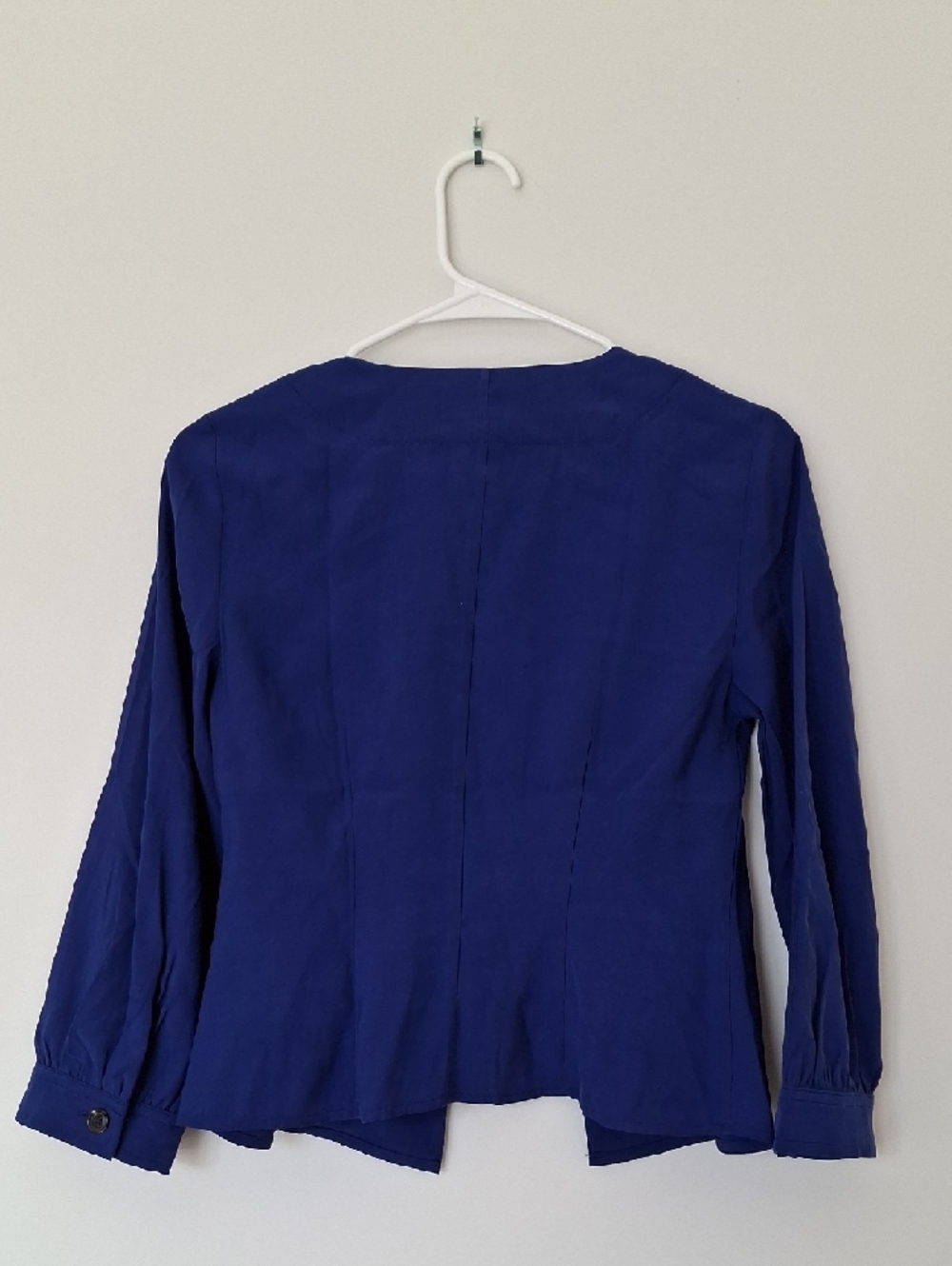 Deep Blue Buttoned Open Jacket - Picture 4 of 7